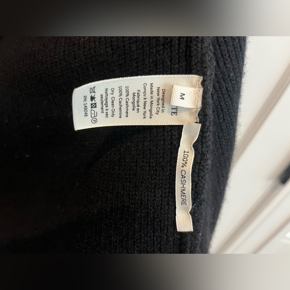 Khaite Scarlet Cashmere Cardigan (Size M, Black) - Picture 7 of 7